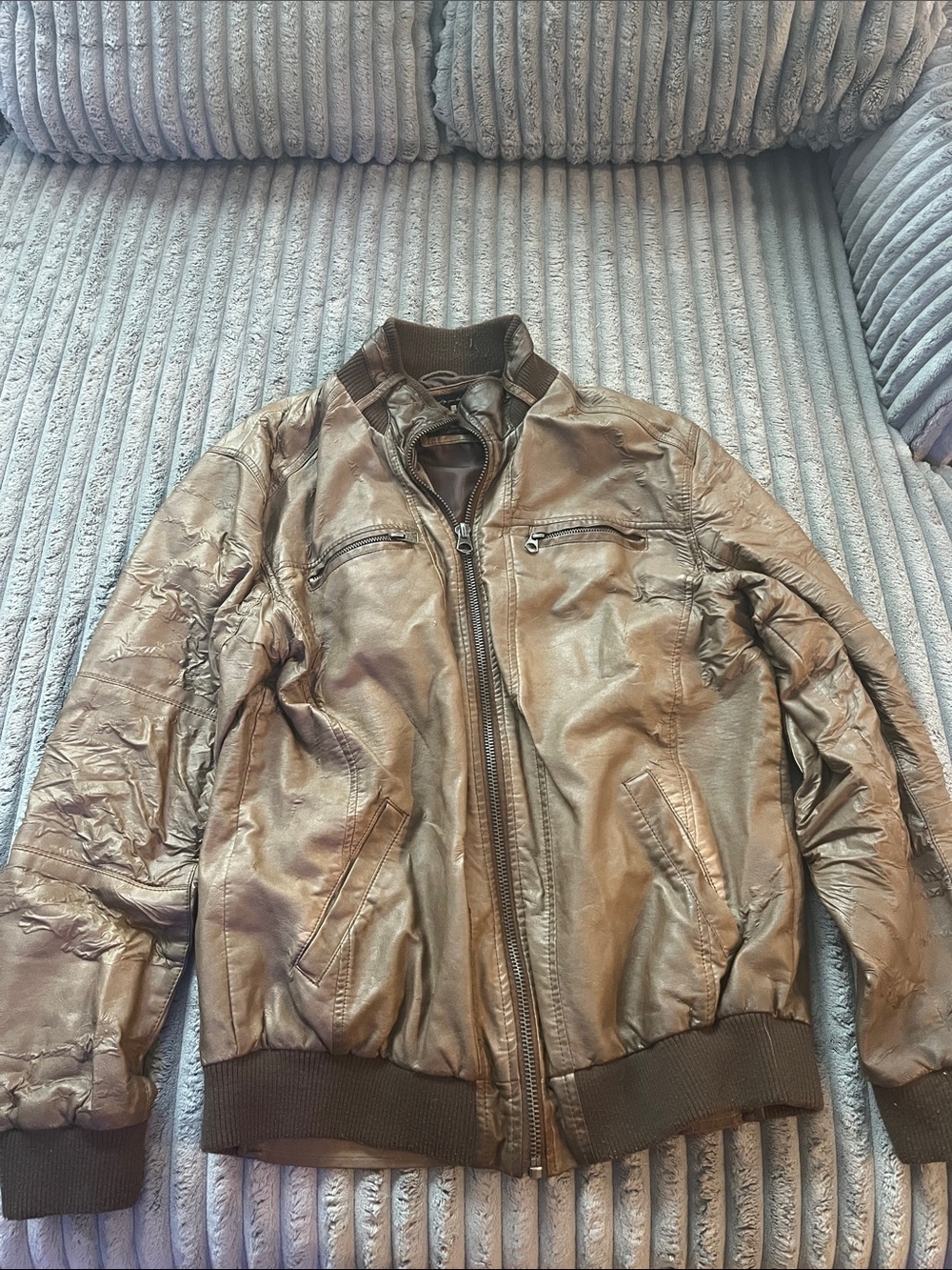 I Jeans by Buffalo Men’s Light Brown Bomber Jacket